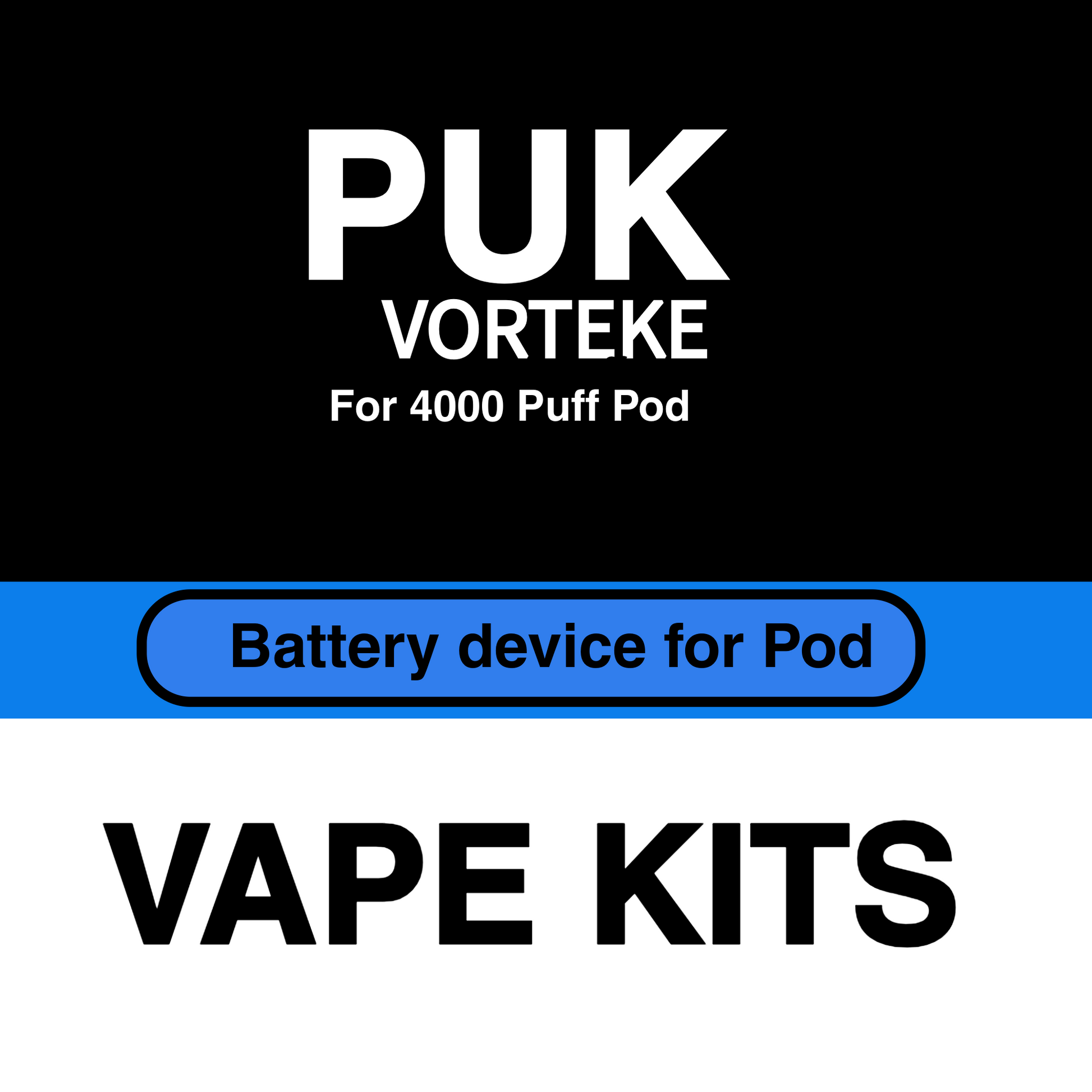 Puk replacement battey for the 4000 puff puk podfs 