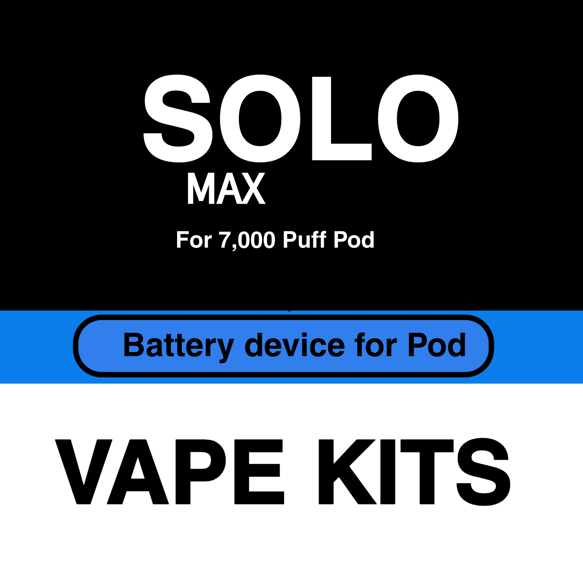 Solo max battery for solo 7000 puff sox pod