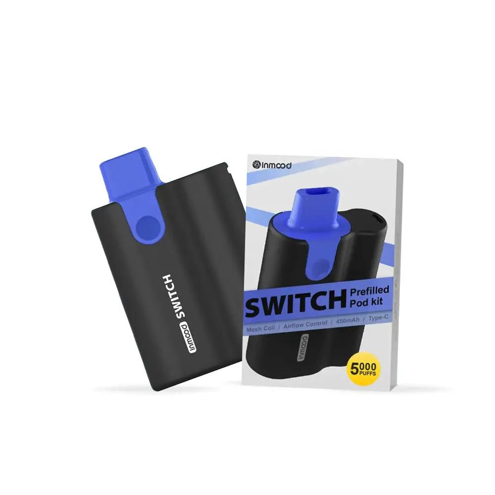 inmood switch prefilled pod kit image of device and packaging box